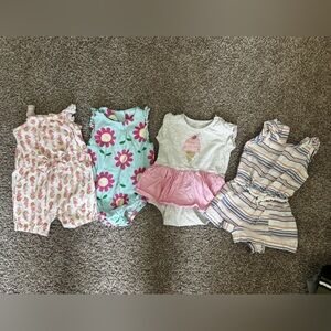 12m Girls Romper Bundle